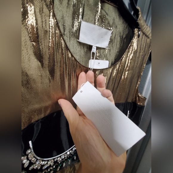 Sz 38 NWT Martin Margiela golden lame dress - Picture 4 of 4